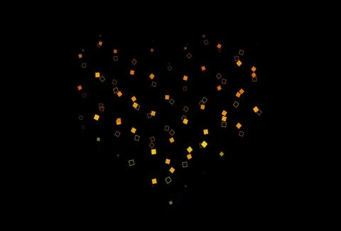 Dark Yellow, Orange vector texture with rectangular style. Illustrazione stock