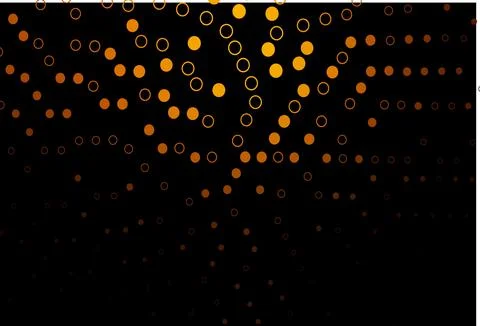Dark Yellow, Orange vector texture with disks. Stock Illustration