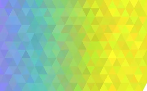 Dark Yellow, Purple, Green triangular low poly, Mosaic pattern Background, Ve Stock Photos