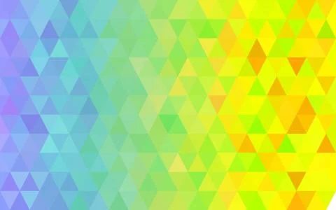 Dark Yellow, Purple, Green triangular low poly, Mosaic pattern Background, Ve Stock Photos