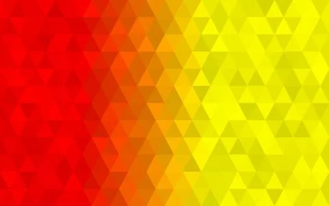 Dark Yellow, Red, Green triangular low poly, Mosaic pattern Background, Vecto Stock Photos