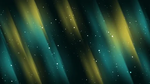 Dark yellow turquoise space background with luxury white particle light streaks Stock Footage 297869307
