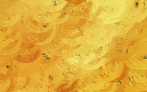 Dark Yellow vector backdrop with wry lines. Stock Illustration