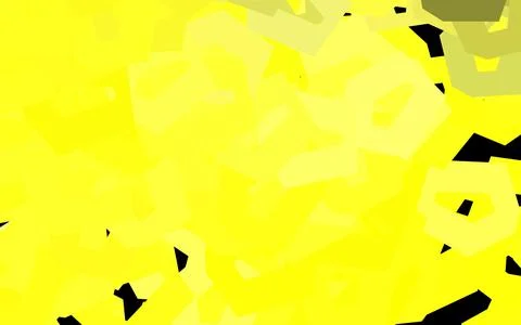 Dark Yellow vector background with set of hexagons. イラスト素材