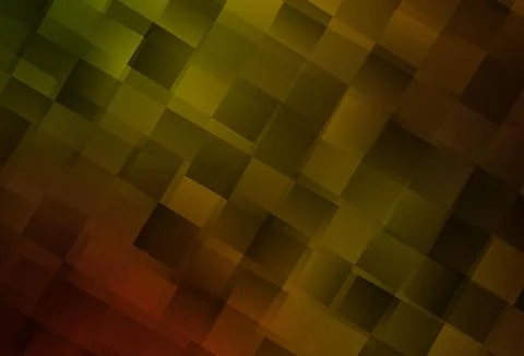 Dark Yellow vector layout with lines, rectangles. 스톡 일러스트