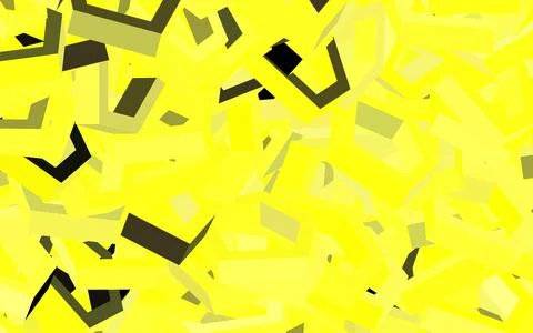 Dark Yellow vector pattern with colorful hexagons. Stock Illustration