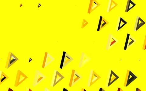 Dark Yellow vector pattern with polygonal style. Illustrazione stock