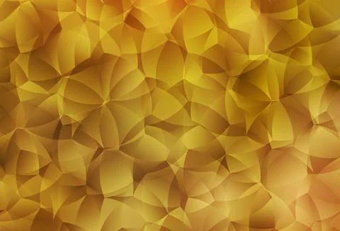 Dark Yellow vector pattern with random forms. Illustrazione stock