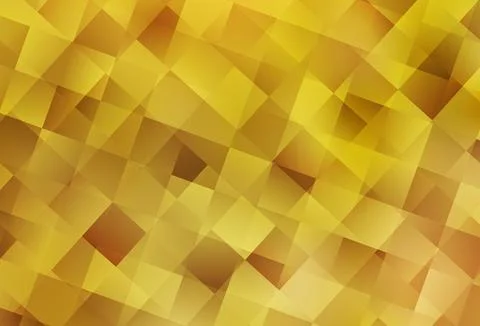 Dark Yellow vector pattern in square style. Stock Illustration