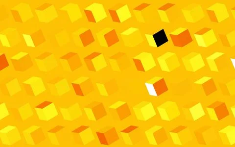 Dark Yellow vector pattern in square style. Illustrazione stock