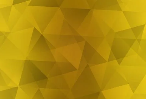 Dark Yellow vector shining triangular background. Illustrazione stock