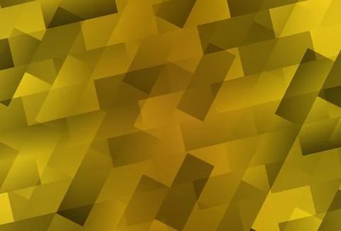 Dark Yellow vector template with rhombus. Stock Illustration