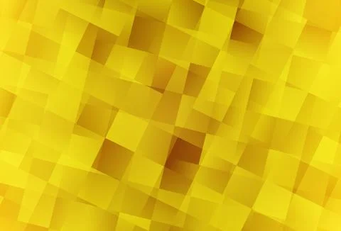 Dark Yellow vector texture in rectangular style. Stock Illustration