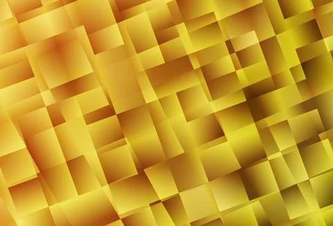 Dark Yellow vector texture in rectangular style. Stock Illustration