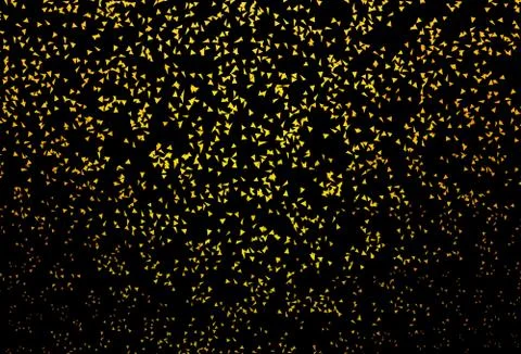 Dark Yellow vector texture with triangular style. Stock Illustration