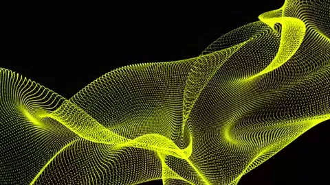 Dark yellow wave background. Technology digital wave background concept. Stock-Footage 237423537