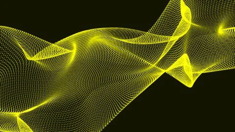 Dark yellow wave background. Technology digital wave background concept. Da.. Illustration