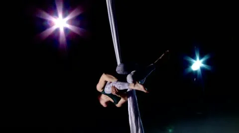 Dark Yoga Rotations Stock Footage 22777203