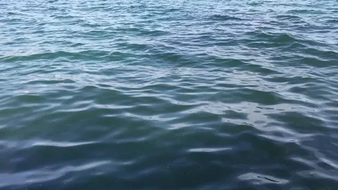 Darken blue sea with small waves Stock Footage 71844255