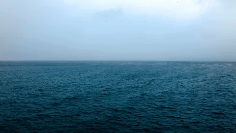 Darken sea in winter Stock Footage 89775943