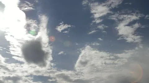 Darkening clouds over blue sky Video stock 11633137