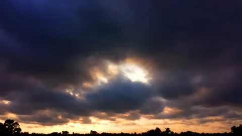 Darkening Sunset Time Lapse (2160p 25fps) Stock Footage 90664751