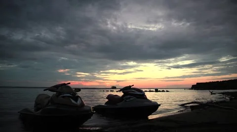 Darkens Jetski Stock Footage 39970215
