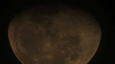 Darker Moon Timelapse Extreme close up cinematic shot Stock Footage 97497591