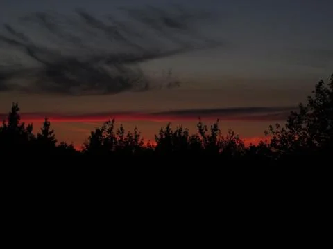 Darkest Sunset 스톡 사진