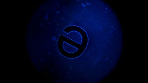 Darkfield The letter E 400x 800x Stock Footage 39816570