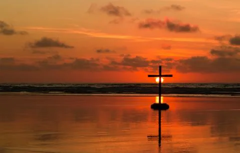 Darkness of the Cross Stock Photos