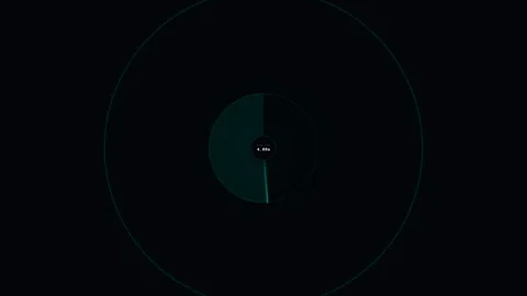 Darkness with a glowing blue circle. Video stock 337009855