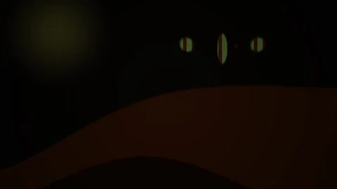 Darkness with a glowing orb and mysterious lights. Video stock 337504829