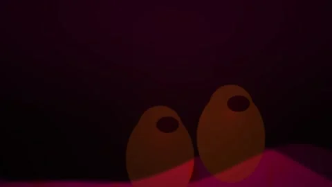 Darkness with glowing red objects. Stock Footage 336228244