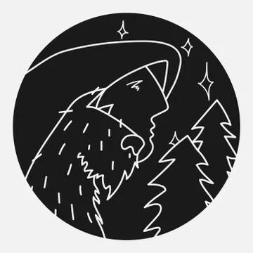 In the darkness Illustrazione stock