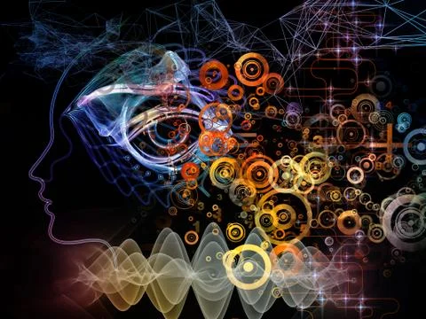 The Darkness of Machine Consciousness Stock Illustration