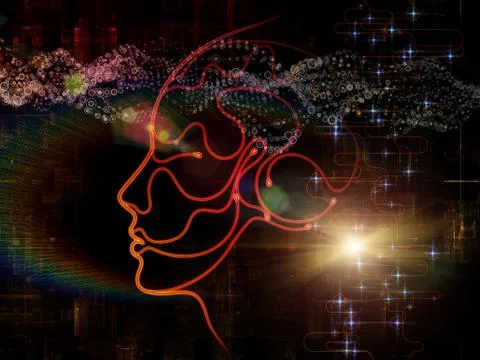 The Darkness of Machine Consciousness Stockillustratie