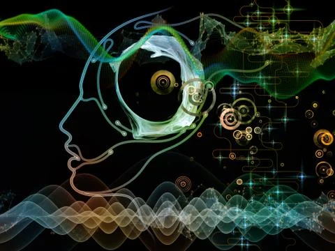 The Darkness of Machine Consciousness Illustrazione stock