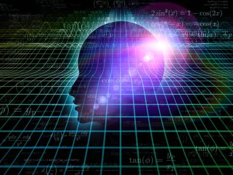 The Darkness of the Mind Stock Illustration