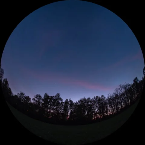 Darkness over forest - Spherical Projection Domemaster Stock Footage 285791217