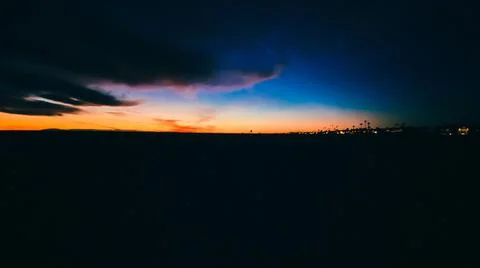 Darkness pushing away the sky Foto stock