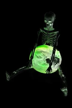 Darkness skeleton Foto stock
