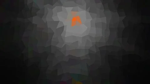 Darkness surrounds a single, glowing orange light Stock Illustration