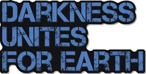 Darkness Unites Earth Vector Stock Illustration