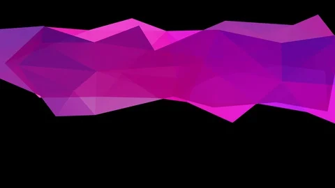 Darkness violet conceptual polygon figure lying on a opposite white space with Stock Footage 128352137