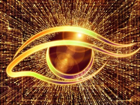 The Darkness of Visual Information 스톡 일러스트