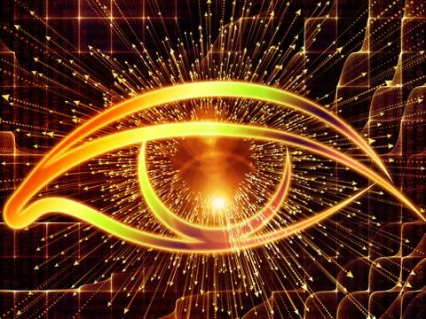 The Darkness of Visual Information Illustrazione stock