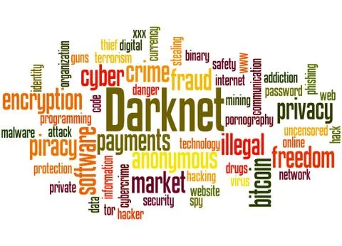 Darknet word cloud concept 스톡 일러스트