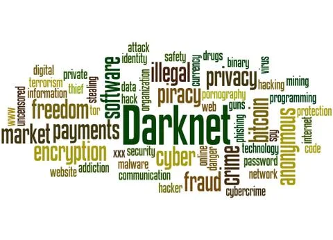 Darknet word cloud concept 스톡 일러스트