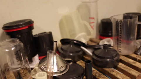 Darkroom equipment Stock Footage 143482792